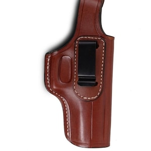Masada 9mm Leather IWB Holster Handcrafted Right-Left Hand Black-Brown