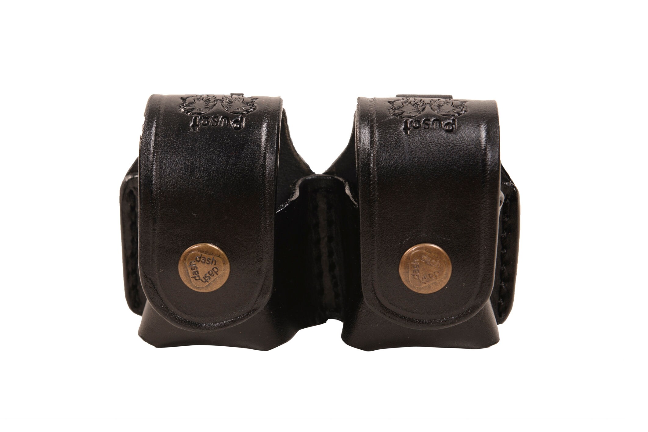 Double Speed Loader Belt Pouch - Holds 2 Loaders For .22 Mag, .32, .38, .357, .41 & .44 Caliber Revolvers