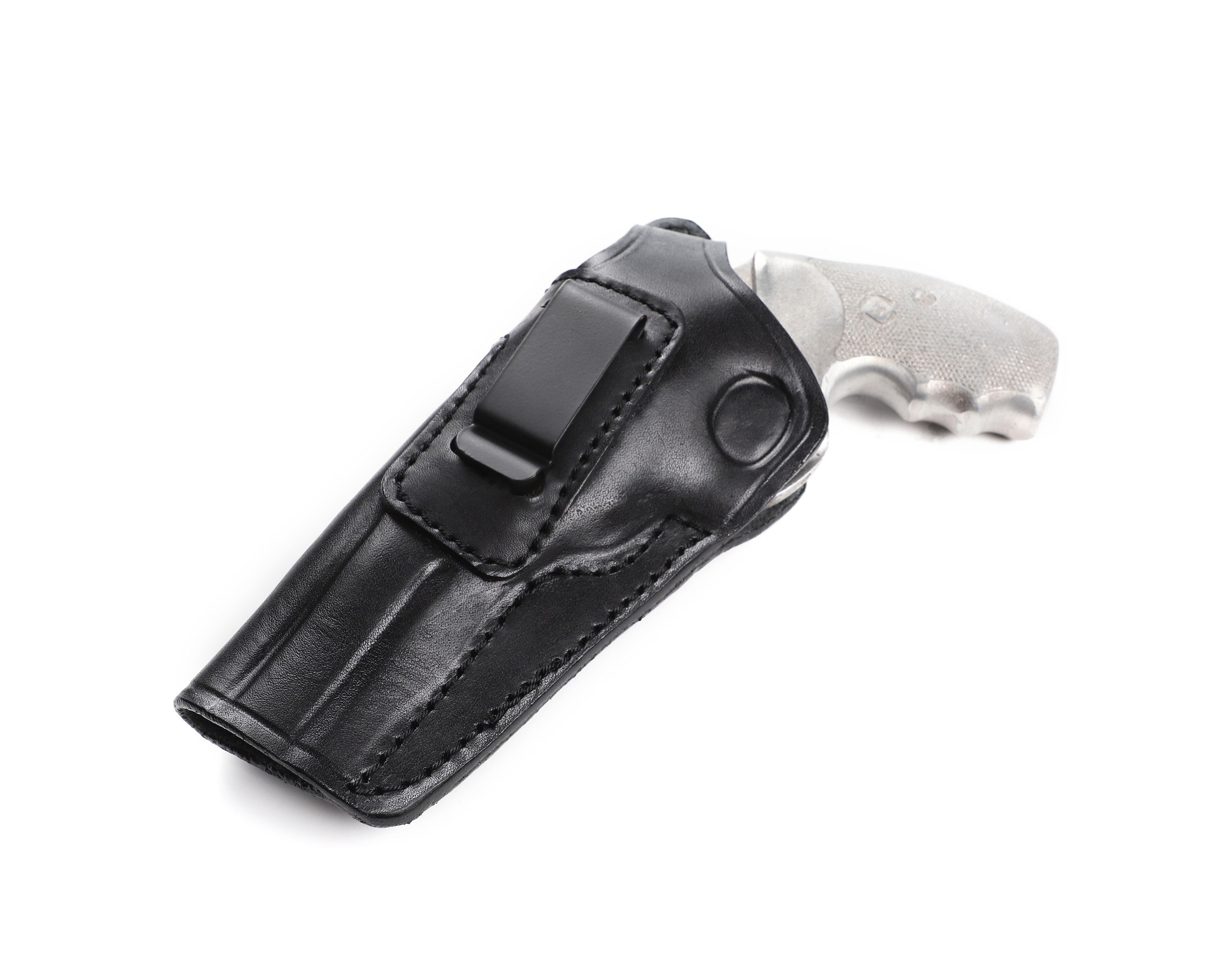 thumbnail image 2 of Premium Leather Thumb Break Holster For Charter Arms Target Bulldog 44 SPL 2 of 13