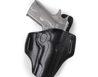 Handcrafted Leather OWB Open Top Holster for Ruger SR1911 – 45 ACP Custom Fit