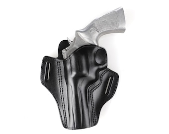 Handgjort läderhölster för OWB: Ruger GP100 Match Champion 4,20 tum, 357 MAG
