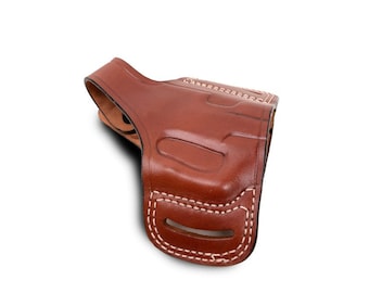 Funda de cuero artesanal para cinturón: HK P30, para diestros y zurdos