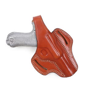 Handmade Leather OWB Holster fits Luger P08 Parabellum World War Era 4 inch Barrel