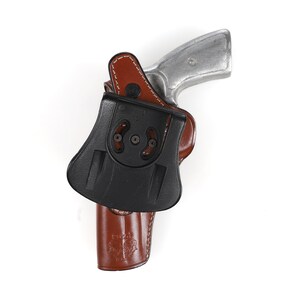 Ruger GP100 LeatherPaddle Belt Holster 4 inch