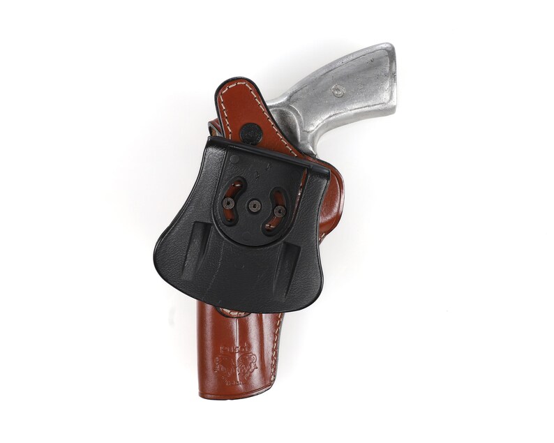 Ruger GP100 LeatherPaddle Belt Holster 4 inch