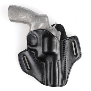 Ruger GP100Leather Open Top Belt Holster 2.5 INCH