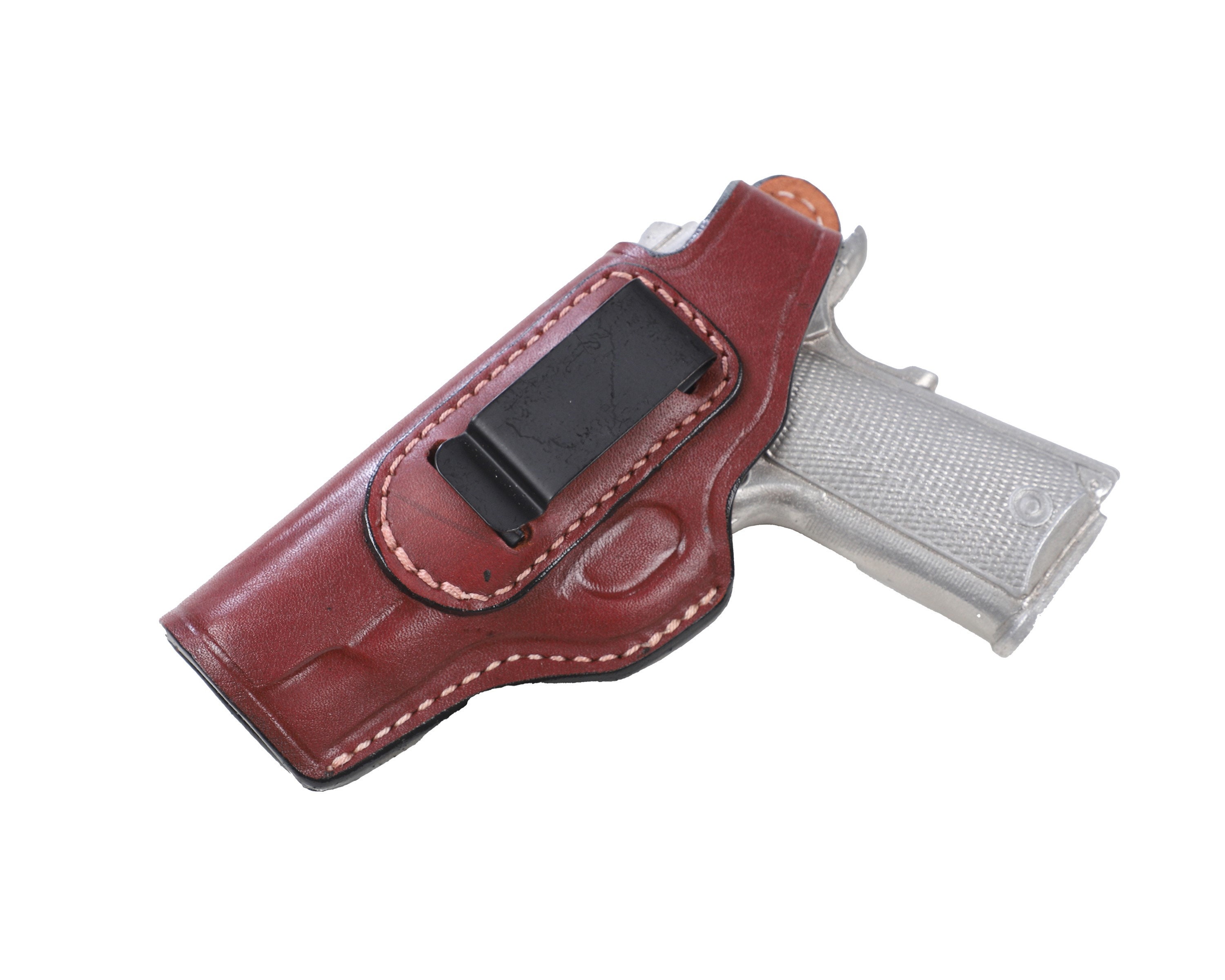Pro Carry LT RH LH OWB IWB Leather Gun Holster For 1911 5 Rails Full