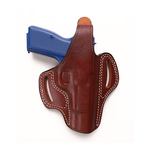 Browning Hi Power OWB Holster Handcrafted Cowhide Leather Case