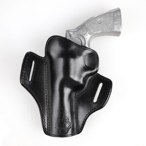 Smith Wesson 586 L Frame 4 inch Open Top Belt Holster