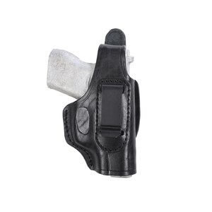ルガー LC9、LC380 レザー IWB ホルスター ハンドクラフト Black-Right Hand