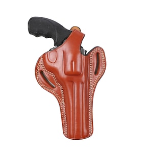 Pusat Holster EAA Windicator 357 MAG Revolver Leather Belt Holster 6 inch