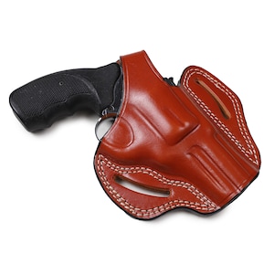クラシックコルトキングコブラ3インチ旧モデル用ハンドメイドレザーOWBホルスター