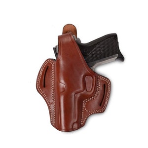 SW 6906 Premium Leather OWB Holster Handcrafted