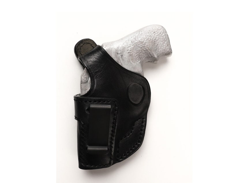 Funda de cuero para revólver Ruger LCR 9 mm, 38 SPL, 357MAG, 1,87 pulgadas, para porte oculto IWB Black Left Hand