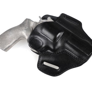 Ruger GP100Leather Open Top Belt Holster 2.5 INCH