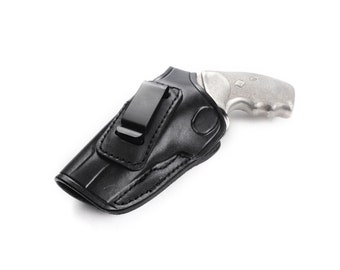 Fondina IWB in pelle per porto occulto Charter Arms Revolver serie completa in pollici