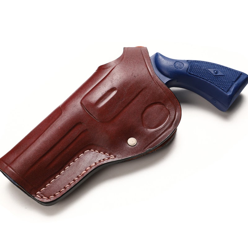 TJayz Right-Hand Cross Draw Tooled Leather Holster – Fits 357/38 Revolvers SASS
