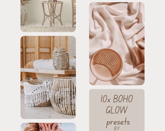 10 BOHO GLOW Lightroom Presets | BOHO Beige Instagram | Bright Natural | Lifestyle Presets | Presets for Bloggers Influencers