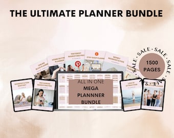 SALES | Ultimate Planner Bundle | 1500PAGES | CANVAS | Notion | Templates | Resell
