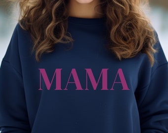 MAMA Sweatshirt | 9 colors in 7 sizes | Unisex | Heavy Blend™ Crewneck | Gift | Mom Sweater | Blue Collection
