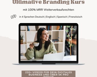 Ultimate Branding Course UBC | Master Resell Rights MRR Digital Marketing Passive Income Online Course In English/French/Spanish/German