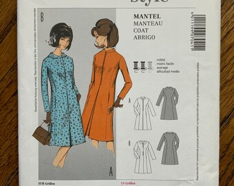 Vintage inspired Burda Style 7041 Jacket/Coat pattern sizes 8-18