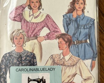 Simplicity 8026 blouse pattern size 6-12 bust 30.5-34”