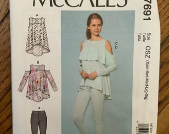 McCalls 7691 Pajama/Sleepwear set pattern size xs, s, m, l, xl bust 29.5-44”