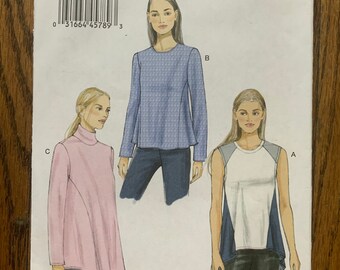Vogue Very Easy Sweater/Top pattern size 8-10-12-14-16 bust 31.5-38”