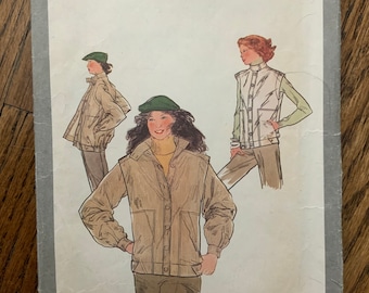 Vintage Simplicity 8830 Jacket Pattern Size 10 bust 32.5” (Missing Pocket Piece)