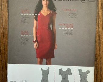 Simplicity 2648 AmazingFit Collection Dress size 6-8-10-12-14 bust 30.5-36