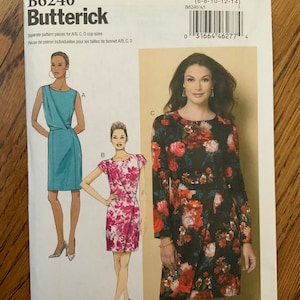Butterick 6240 Dress pattern 6-8-10-12-14 bust 30.5-36
