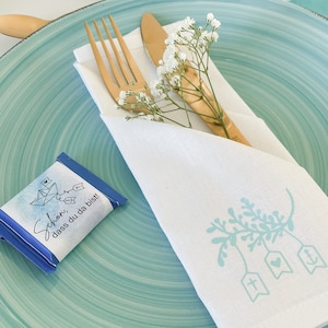 PDF file for printing | Mini chocolate banderole | Baptism, communion, confirmation gift | - for private use only!