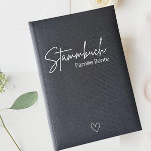 Stammbuch der Familie 13x20cm Standardmaß - Design 018 - personalisierbar mit Namen mit oder ohne Vordrucke