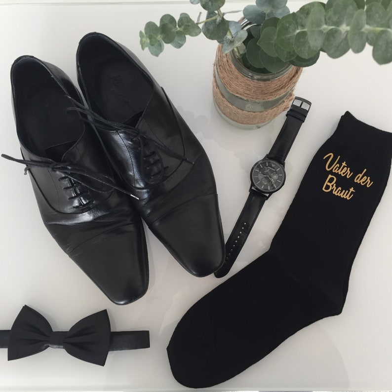 Wedding socks in box father of the bride Socks Father of the bride Will you lead me to the altar black 39-42 and 43-46 image 5