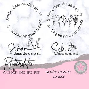 Plik plotera "Miło, że tu jesteś" Svg Dxf Png Jpg Pdf Sylwetka Cricut plik wykresu plotera