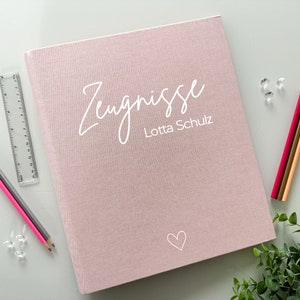 Zeugnismappe - personalisierbar mit Namen A4- Design 118 Zeugnisordner |Dokumente Urkunden Einschulung Schultüte Schule Geschenk