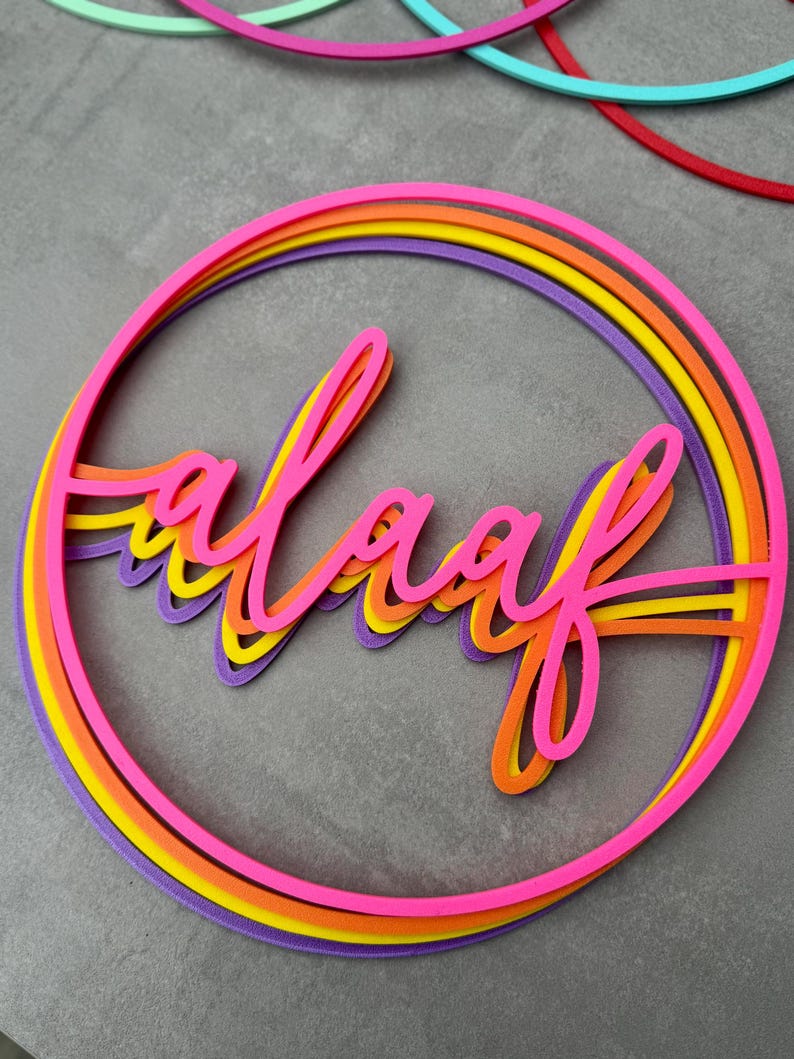 Corona Alaaf en blanco – Decoración de carnaval impresa en 3D | Corona DIY para diseñar | Decoración de carnaval estilo Colonia | Aprox. 24 cm de diámetro | Extra grande Alaaf