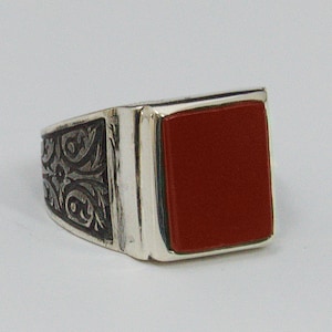 Handmade 925 Sterling Silver Men&#39;s Ring, Silver Ring, Rings for Men, Gift for Him, Men&#39;s Silver Ring, Handmade Ring, Rings Men, Orientalist