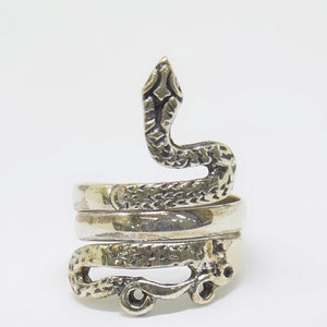 Handmade Sterling Silver Snake Ring - Unisex