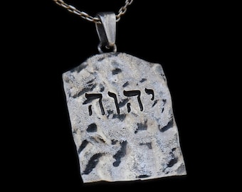 YHWH Pendant: Handmade 925 Sterling Silver Talisman
