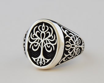 Miele Turco Ambra Pietra Solida 925 Sterling Argento Uomo Anello Fatto A Mano Gem Stone Regalo Per Lui Su Uomini Idee Regalo Spedizione Gratuita - Italia