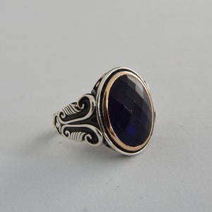 Handmade 925 Sterling Silver Men&#39;s Ring: Orientalist Design