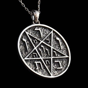 Occult Pentagram Pendant: 925 Sterling Silver Talisman