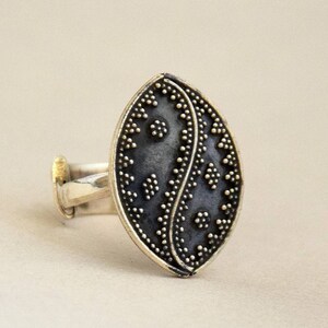 Handmade 925 Sterling Silver Ring: Adjustable Orientalist Design