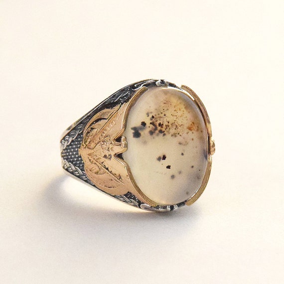 Anunnaki 925 Anillo de plata de ley hecho mano para hombres - España