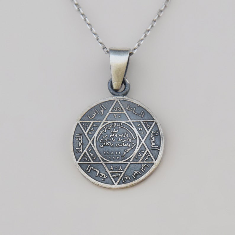 King Solomon's Seal 925 Sterling Silver Handmade Pendant