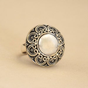 Handmade 925 Sterling Silver Ring: Adjustable Orientalist Design