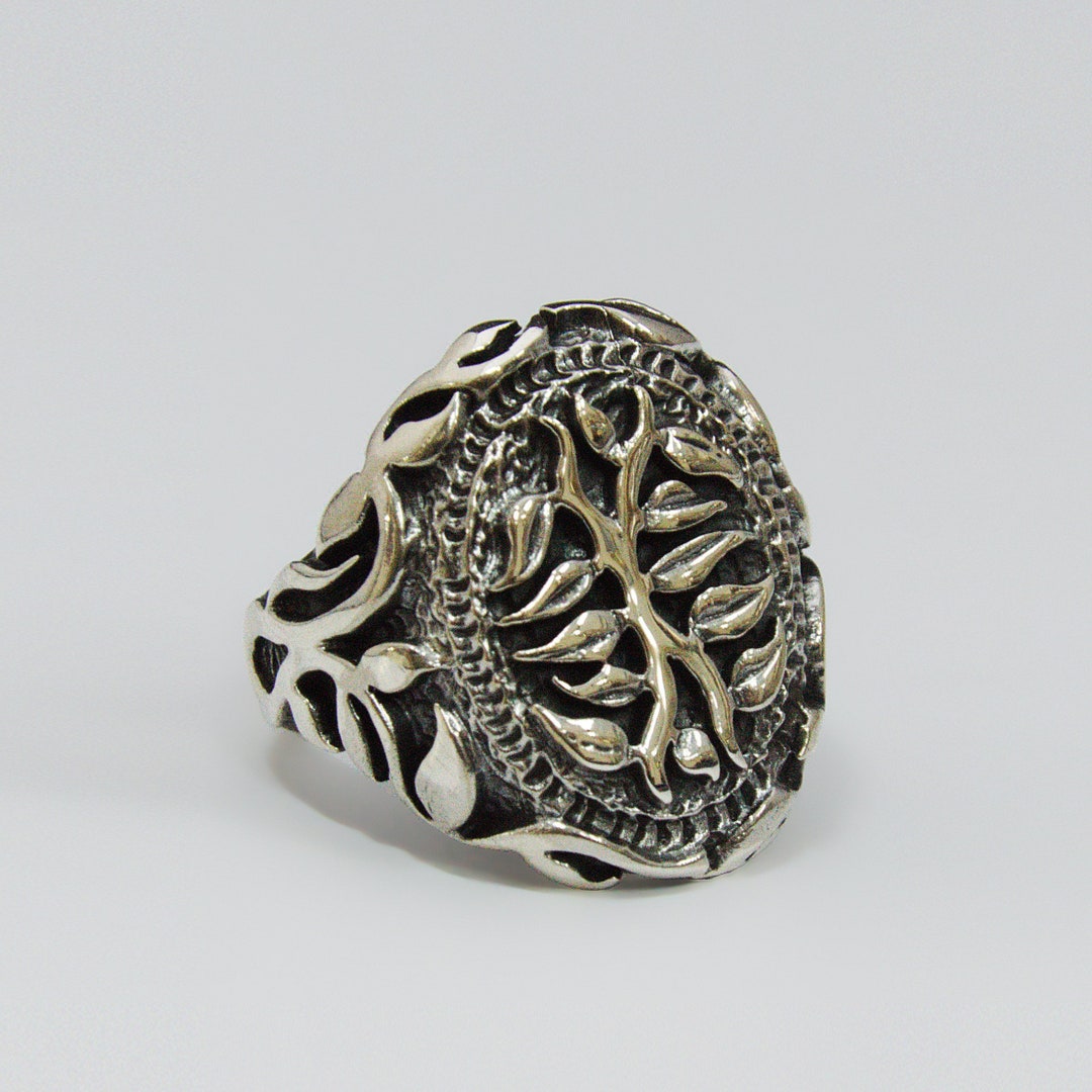 Handmade Celtic Tree of Life 925 Sterling Silver Ring for Men - Etsy