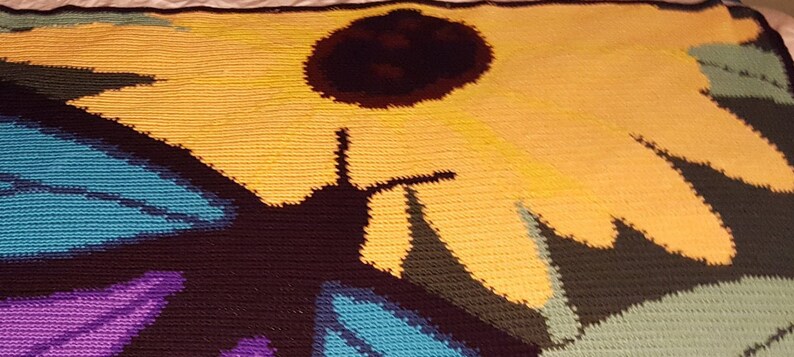 Buterfly Afghan Afghan Throw,Bedding,Living Room Decor,Crochet afghan,Hand made afghan,Handmade,One of a Kind